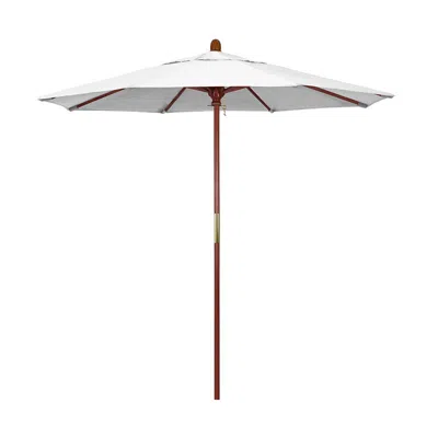 The Company Store Commercial Grade Umbrella With Hardwood Frame In Ivory