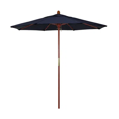 The Company Store Commercial Grade Umbrella With Hardwood Frame In Navy Blue