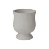 The Company Store Concrete Oudoor Urn Planter In White