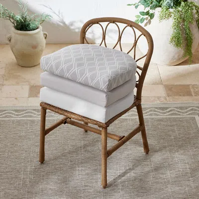 The Company Store Contour Chair Cushion In Beige