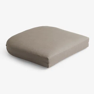 The Company Store Contour Chair Cushion In Beige/brown