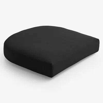 The Company Store Contour Chair Cushion In Black