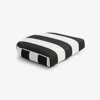 The Company Store Contour Chair Cushion In Black/white