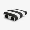 The Company Store Contour Chair Cushion In Black/white