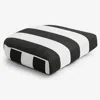 The Company Store Contour Chair Cushion In Black/white