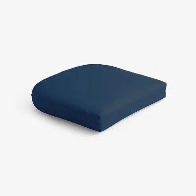 The Company Store Contour Chair Cushion In Blue
