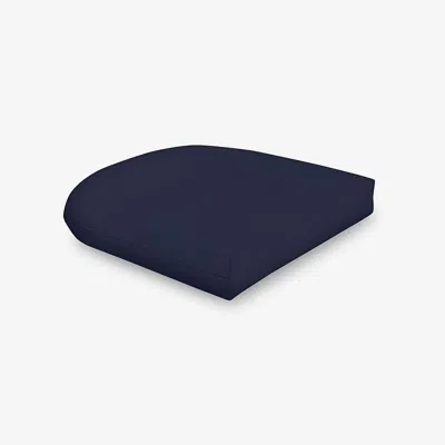 The Company Store Contour Chair Cushion In Blue
