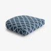 The Company Store Contour Chair Cushion In Blue