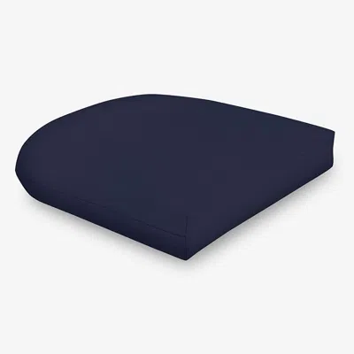 The Company Store Contour Chair Cushion In Blue