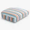 The Company Store Contour Chair Cushion In Blue/orange/coral