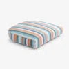 The Company Store Contour Chair Cushion In Blue/orange/coral