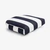 The Company Store Contour Chair Cushion In Blue/white