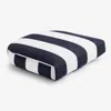 The Company Store Contour Chair Cushion In Blue/white