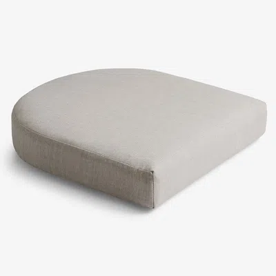 The Company Store Contour Chair Cushion In Gray