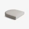 The Company Store Contour Chair Cushion In Gray