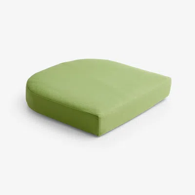 The Company Store Contour Chair Cushion In Green