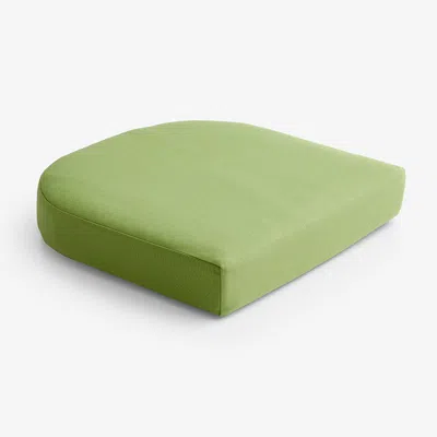 The Company Store Contour Chair Cushion In Green