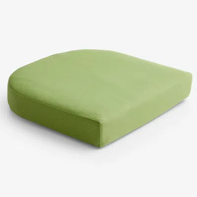 The Company Store Contour Chair Cushion In Green