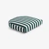The Company Store Contour Chair Cushion In Green/white