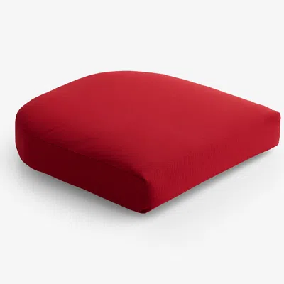 The Company Store Contour Chair Cushion In Jockey Red
