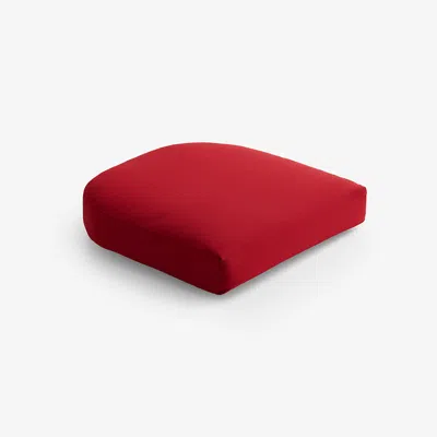 The Company Store Contour Chair Cushion In Jockey Red