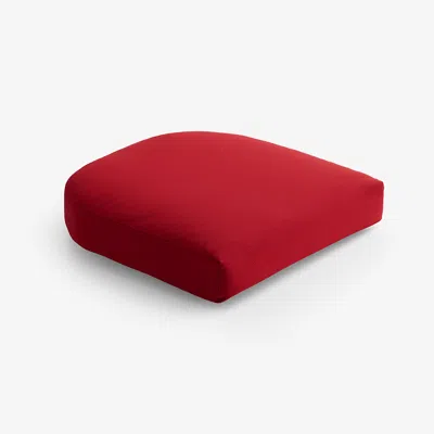 The Company Store Contour Chair Cushion In Jockey Red