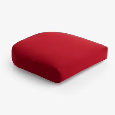 The Company Store Contour Chair Cushion In Jockey Red