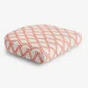 The Company Store Contour Chair Cushion In Orange/coral
