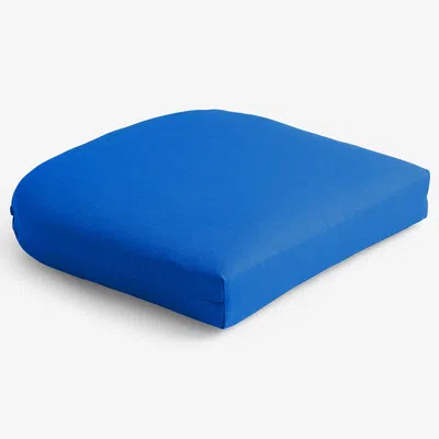 The Company Store Contour Chair Cushion In Pacific Blue