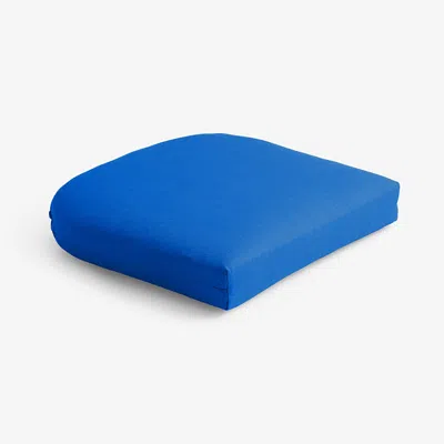 The Company Store Contour Chair Cushion In Pacific Blue