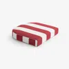 The Company Store Contour Chair Cushion In Red/white