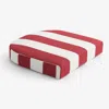 The Company Store Contour Chair Cushion In Red/white