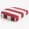 The Company Store Contour Chair Cushion In Red/white