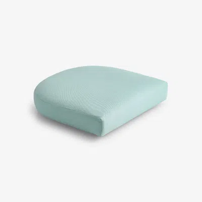 The Company Store Contour Chair Cushion In Teal/turquoise Blue