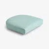 The Company Store Contour Chair Cushion In Teal/turquoise Blue