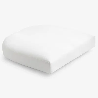The Company Store Contour Chair Cushion In White