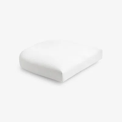 The Company Store Contour Chair Cushion In White
