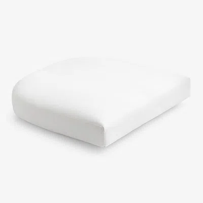 The Company Store Contour Chair Cushion In White