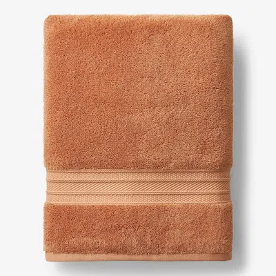 The Company Store Cotton & Tencel™ Lyocell Bath Sheet In Orange/coral