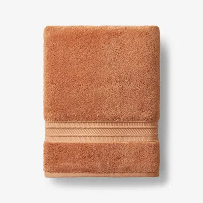 The Company Store Cotton & Tencel™ Lyocell Bath Towel In Orange/coral