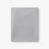 The Company Store Cotton Bamboo Throw Blanket In Gray