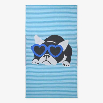 The Company Store Cotton Terry Beach Towel In Multi