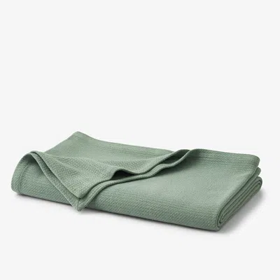 The Company Store Cotton Weave Blanket In Green