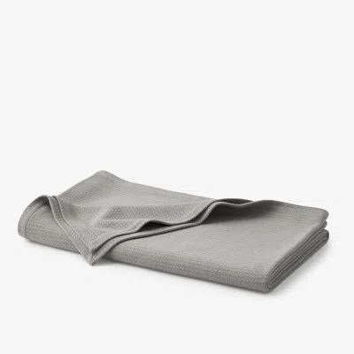 The Company Store Cotton Weave Blanket In Mineral Gray