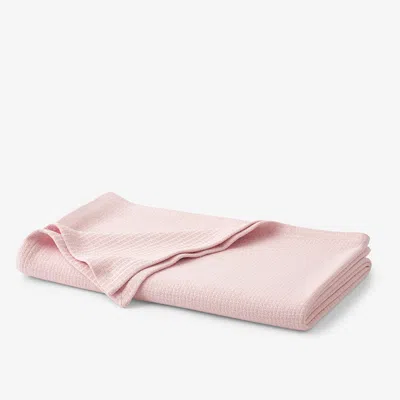 The Company Store Cotton Weave Blanket In Pink