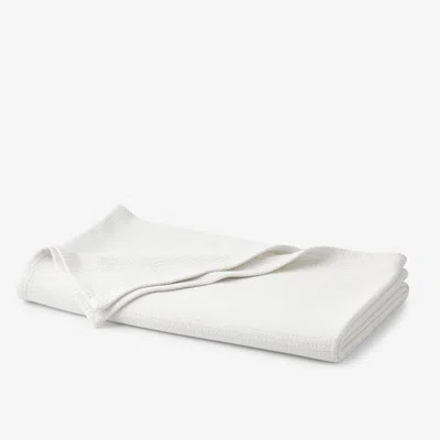 The Company Store Cotton Weave Blanket In White