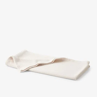 The Company Store Cotton Weave Throw Blanket In Ivory
