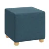 The Company Store Cube Ottoman In Navy
