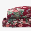 The Company Store Dahlia Classic Cool Cotton Percale Bed Sheet Set In Multi