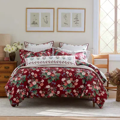 The Company Store Dahlia Classic Cool Cotton Percale Duvet Cover In Multi